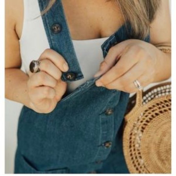 Carly Jean Los Angeles CJLA Denim Jumper NWT - Picture 2 of 8